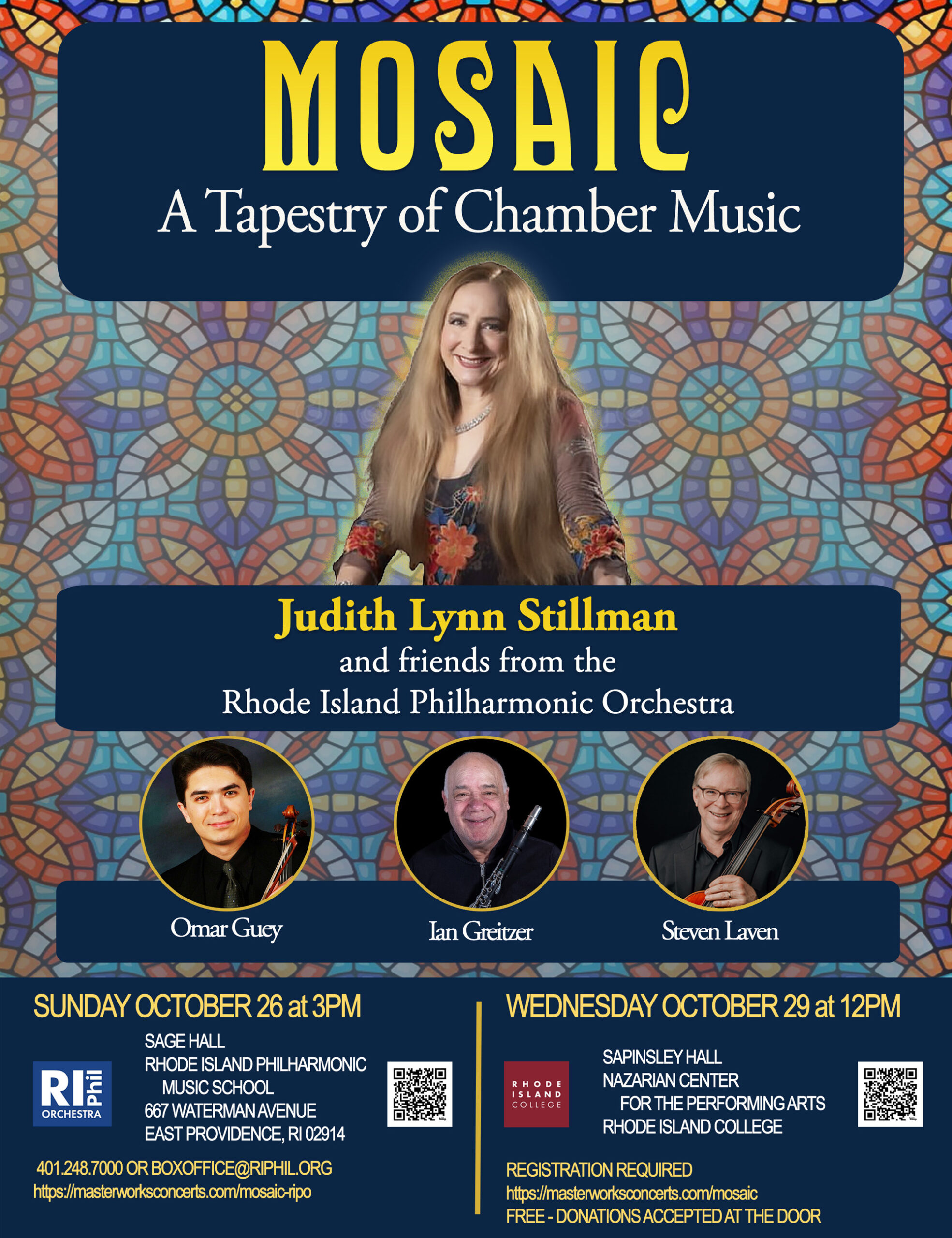 Mosaic concert poster